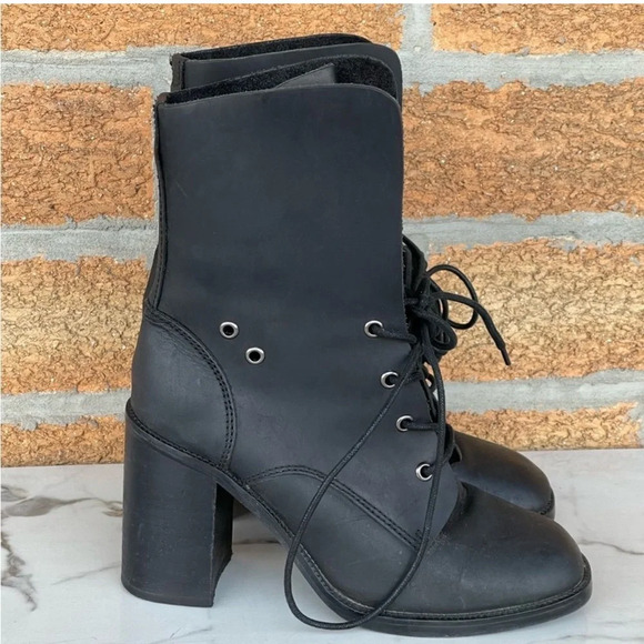 Jeffrey Campbell "JUNEAU" Leather Boots 7.5 - Picture 1 of 9